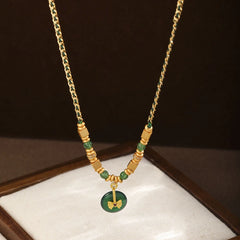 Fashion Vintage Chinese Style Jade Pendent Necklaces for Girls Elegant Jewelry for Women Ladies Wholesale China Manufacturer