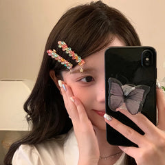 Glitter Sparkle Sweet Cute Hair Clips for Girls Fashion Trendy Stylish Alligator for Women Ladies Hair Accessories in Stock