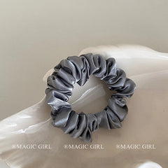 2025 Hot Sale Solid Color Fabric High Elastic Scrunchies Fashion Elegant Classic in Stock Hair Ties Accessories for Women Daily