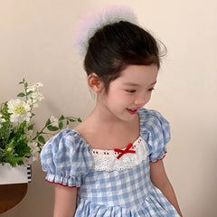 Solid Color Kids Hair Ties High Elastic Large Ponytail Holder Scrunchies Elegant Fashion Accessory for Children Sweet Daily