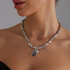Fashion Simple Glitter Dainty Necklaces for Girls Trendy Elegant Glamorous Jewellry for Women Ladies Accessories Wholesale