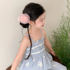 Girls Solid Color Flower High Quality Hair Claw Clips Sweet Fashion Wholesale in Stock Hairpins Accessory for Children Kid Daily