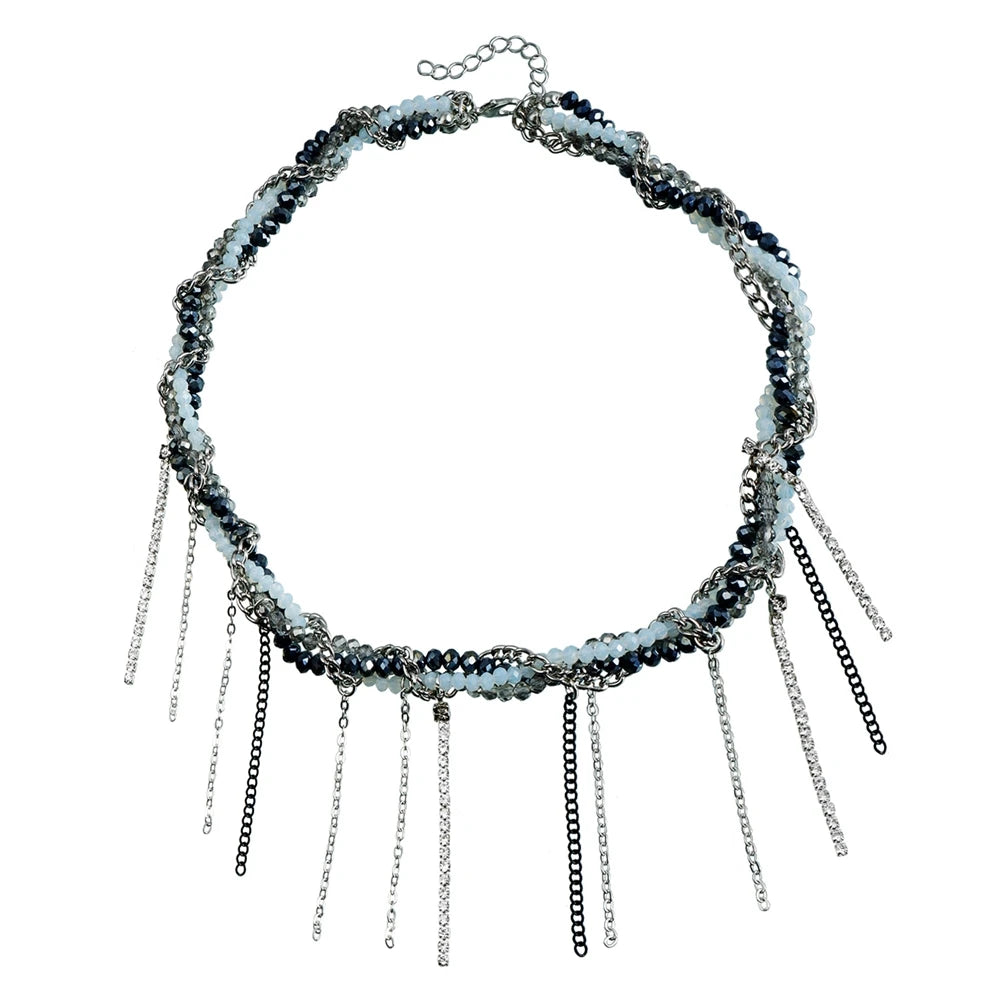 Fashion Beads Tassel Layered Wearing Necklaces for Girls Sweet Spicy Jewelry for Women Ladies Accessories Chinese Supplier