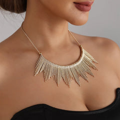 Fashion Luxury Sweet Elegant Spicy Necklaces for Girls Tassel Trendy Alloy Glitter Jewelry for Women Lady Accessories Wholesale