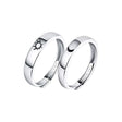 The opening is adjustable. / Silver