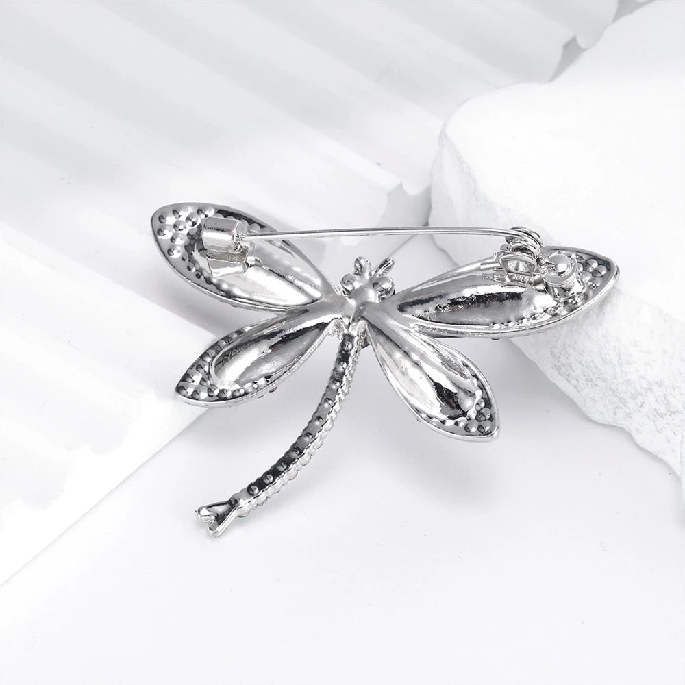 Fashion Sweet Cute Animals Dragonfly Brooches for Girls Stylish Glamorous Pins Jewelry for Women Ladies Accessories Wholesale