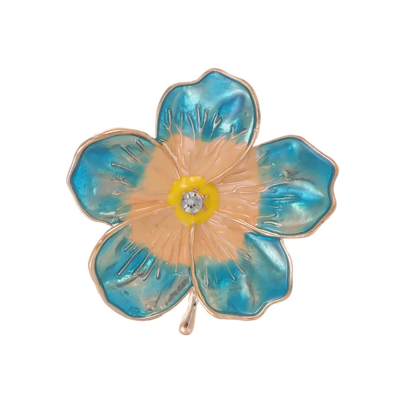Fashion Flowers Sweet Floral Elegant Brooches for Girls Stylish Vintage Retro Pins Jewelry for Women Ladies Accessories Hot Sale