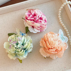 Women Flower Butterfly Decorative Alligator Clips Creative Design Elegant Chic Wholesale in Stock Hairpins Accessory for Female