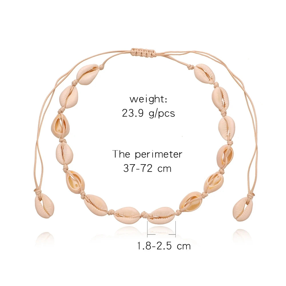 Fashion Special Shell Sweet Trendy Necklaces for Girls Choker Elegant Ocean Boho Jewelry for Women Ladies Accessories Wholesale