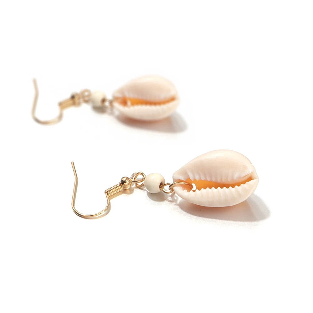 Fashion Shell Animals Drop Earrings for Girls Sweet Elegant Glamorous Boho Jewelry for Women Ladies Accessories Teenager Female