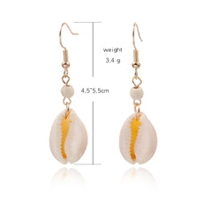 Fashion Shell Animals Drop Earrings for Girls Sweet Elegant Glamorous Boho Jewelry for Women Ladies Accessories Teenager Female