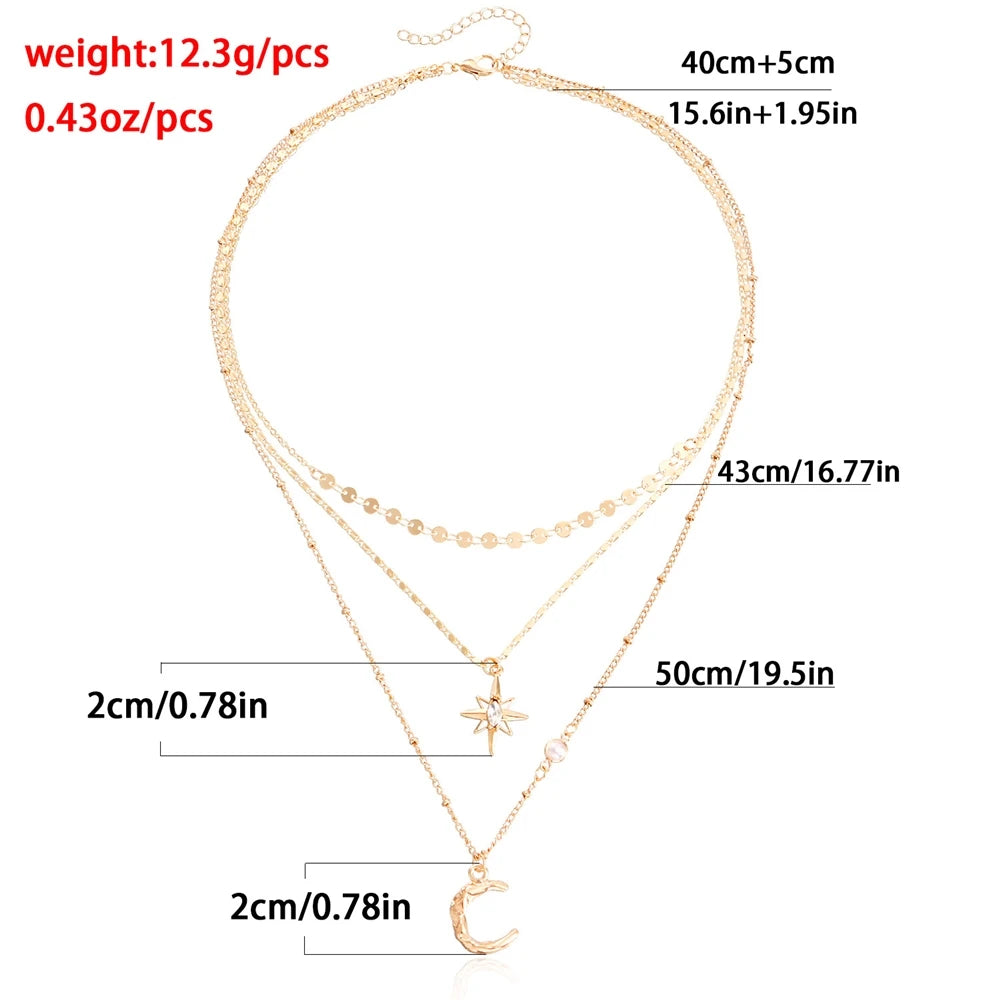 Fashion Elegant Layered Wearing Sweater Chains for Girls Stylish Graceful Jewelry for Women Ladies Accessories Daily Wholesale