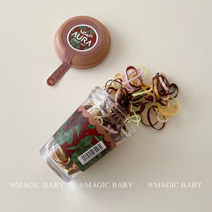 Colorful High Elastic Scrunchies for Baby Girls Stylish Trendy Hair Ties for Kids Fashionable Hair Accessories