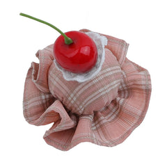 Cute Sweet Birthday Cake Inspired Fabric Hair Clips for Baby Girls Plaid Alligators Kids Hair Accessories Stock