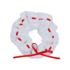 Red Bowknot Ribbon Hair Ties for Women Adjustable High Quality Fashion Stunning Scrunchies for Daily Use Cute Hair Accessories