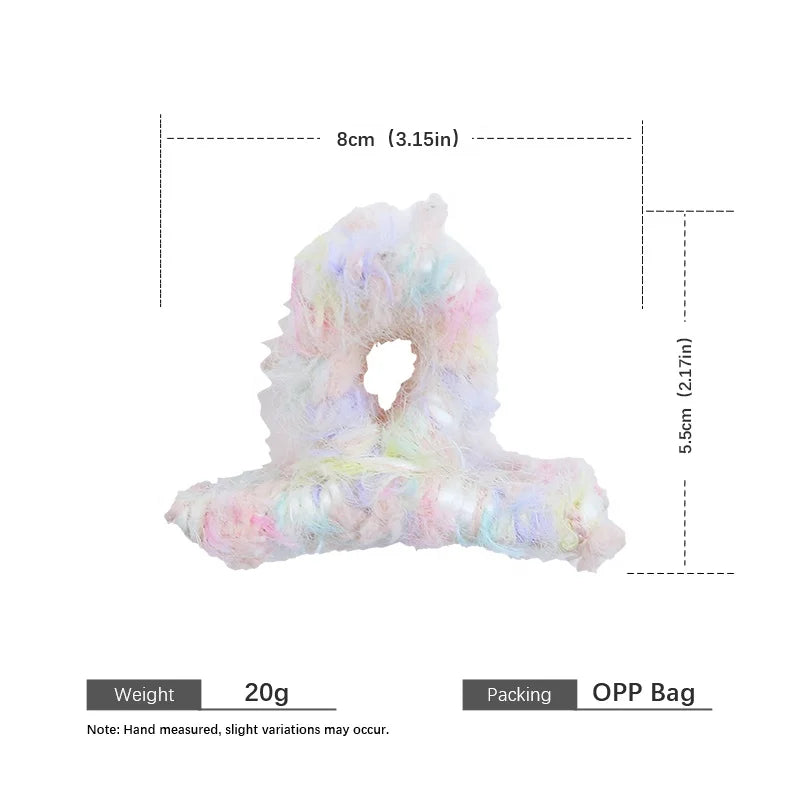 Women Hot Sale Winter Autumn Small Hair Claw Clips Warm Fashion Sweet High Quality in Store Hairpins Accessories for Causal Use