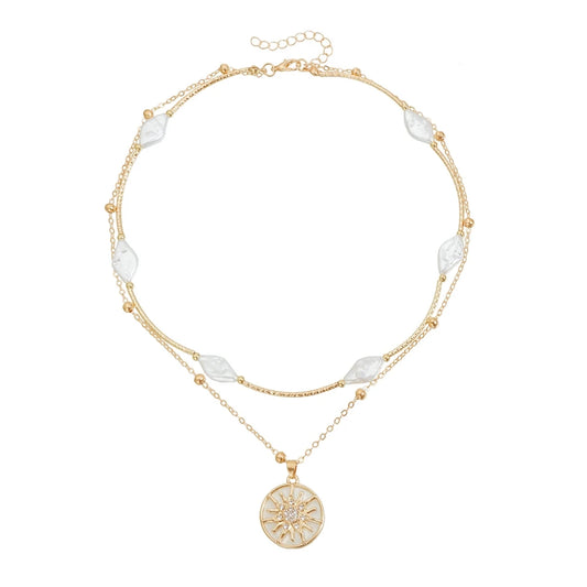 Fashion Simple Link Glitter Necklaces for Girls Minimalistic Sweet Earrings Jewellry for Women Ladies Accessories Wholesale