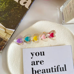 Fashion Colorful Heart Shaped Star Hair Clips for Girls Sweet Cute Elegant Alligator Haarspange for Women Lady Hair Accessories