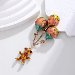 Fashion Bear Drop Sweet Animals Stylish Brooches for Girls Trendy Cute Glamorous Pins Jewelry for Women Ladies Accessories