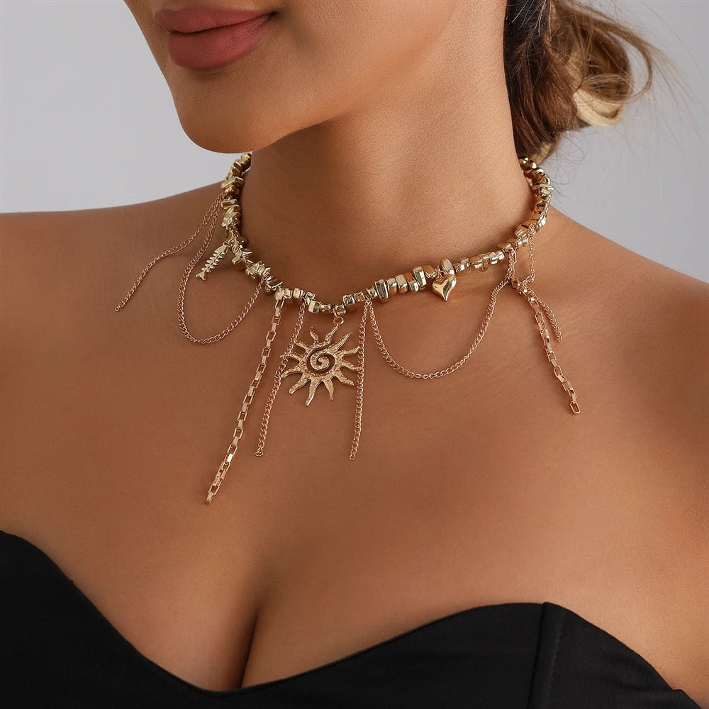 Fashion Beads Sun Elegant Graceful Stylish Necklaces for Girls Sweet Spicy Jewelry for Women Ladies Accessories Chinese Supplier