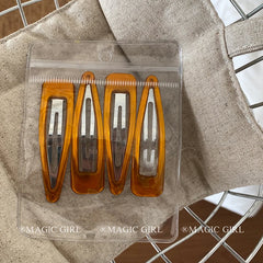 2025 Hot Sale Classic Simple Vintage Hair Snap Clips Solid Color Alloy Hair Accessories for Women and Girls for Parties