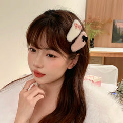 Hot Sale Chic Elegant Bowknot Hair Clip for Women Girls' Fashion Trendy Accessory Solid Color Fabric Snap Clips Sweet Cute Style