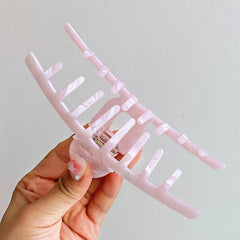 Simple Elegant Lustrous Solid Color Hair Claw Clips for Girls Sweet Minimalistic Stylish Haarspange for Women Hair Accessories