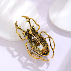 Fashion Insect Rhinestone Glitter Sparkle Brooches for Girls Elegant Trendy Luxury Jewelry for Women Lady Accessories Wholesale