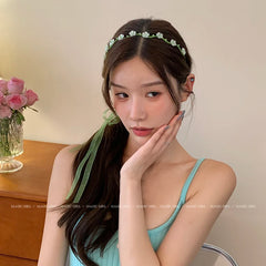 Fashion Trendy Sweet Cute Flower Head Band for Girls Princess Elegant Graceful Hair Band for Women Ladies Hair Accessories