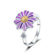 The opening is adjustable. / Silver