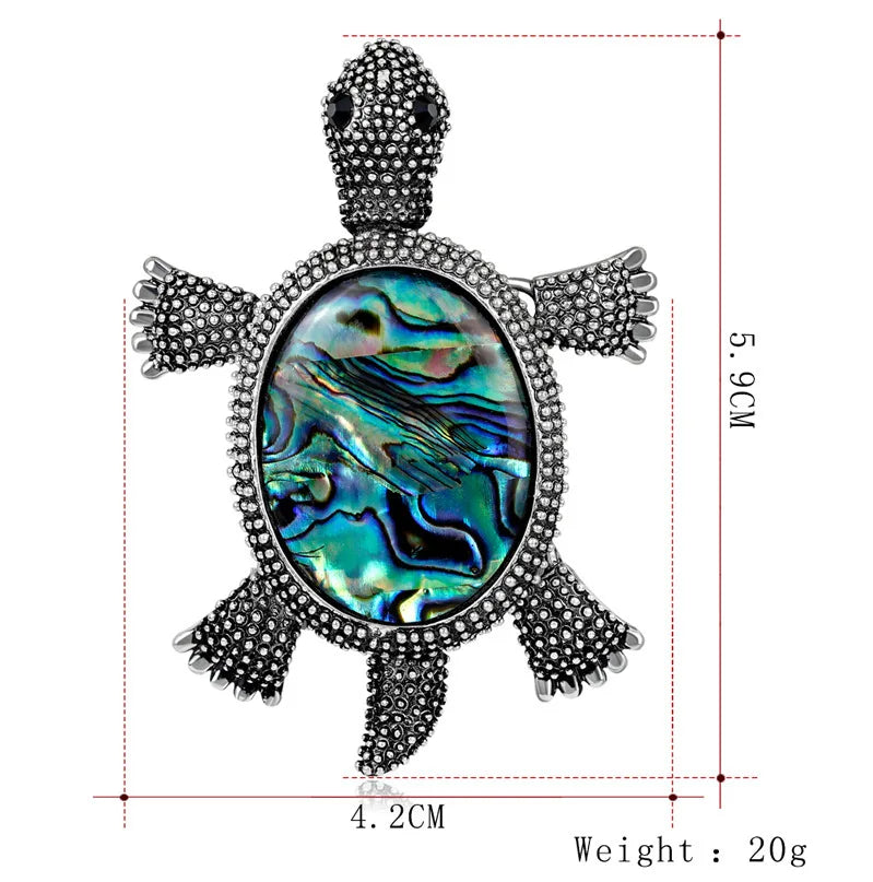 Fashion Glitter Sparking Lustrous Elegant Animals Tortoise Brooches for Girls Sweet Trendy Jewelry for Women Ladies Accessory