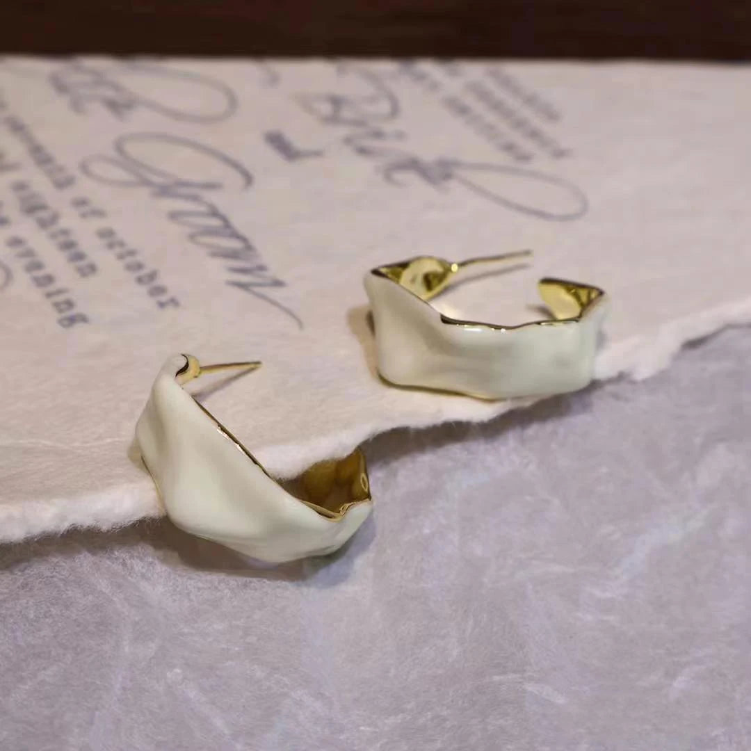 Refined Fashion Elegant Trendy Stylish Hoop Earrings for Girls Elegant Luxury Jewelry for Women Ladies Accessories Wholesale