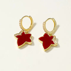 Fashion Classic Minimalistic Trendy Drop Earrings for Girls Glitter Heart Shaped Jewelry for Women Ladies Accessories Wholesale