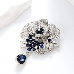 Fashion Rhinestone Glitter Sparking Brooches for Girls Sweet Elegant Pins Jewelry for Women Ladies Accessories Wholesale Chic