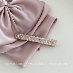 Chic Glitter Sparkle Alloy Hair Clips for Women and Girls Elegant Rhinestone Luxurious Barrette Trendy Party Hair Accessories