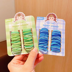 Minimalistic Solid Color High Elastic Durable Scrunchies for Baby Girls Fashion Sweet Hair Ties for Kids Child Hair Accessories