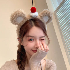 Hot Sale Cherry Fruits Solid Color Downy Headbands Sweet Cute Wholesale New Design in Stock Hairbands Accessories for Women