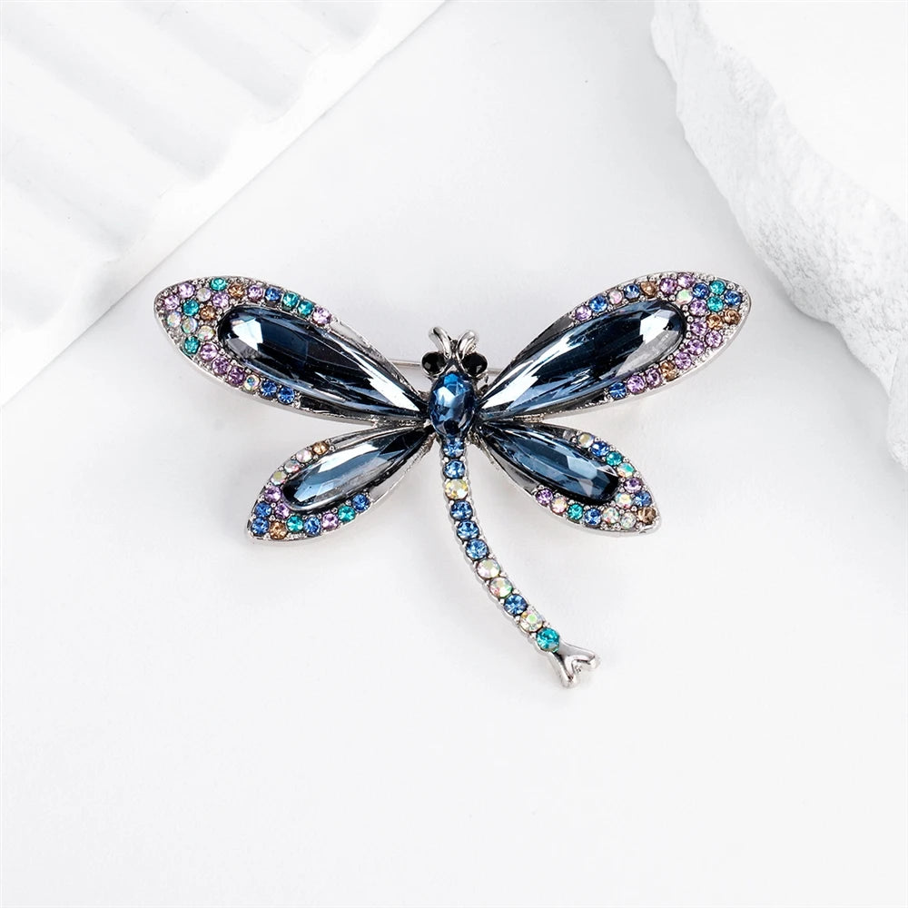 Fashion Sweet Cute Animals Dragonfly Brooches for Girls Stylish Glamorous Pins Jewelry for Women Ladies Accessories Wholesale