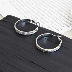 Female Simple Large Hoop Earring Fashion Sequined Sparking Affordable Lightweight Bulk Order Jewelry Accessories for Holiday