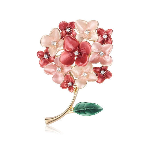 Fashion Elegant Flowers Floral Sweet Brooches for Girls Stylish Trendy Pin Jewelry for Women Ladies Accessories Chinese Supplier
