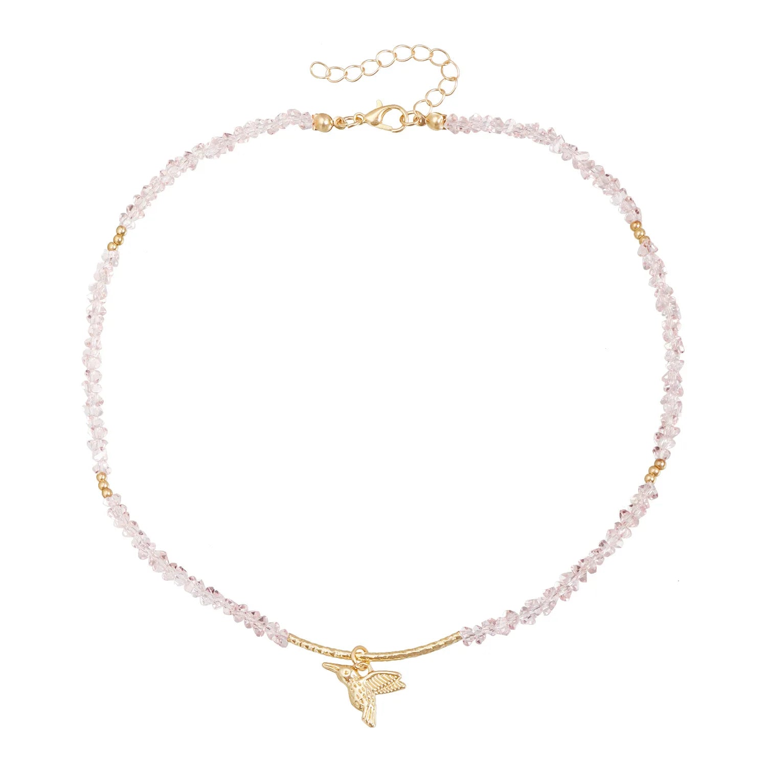 Fashion Beads Bird Sweet Trendy Cute Necklaces for Girls Glamorous Dainty Charms Jewelry for Women Ladies Accessories Wholesale