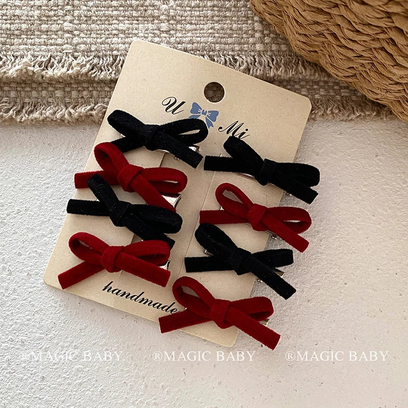Fashion Simple Classic Bowknot Hair Clips for Baby Girls Cute Sweet Kawaii Alligators for Kids Child Hair Accessories in Stock