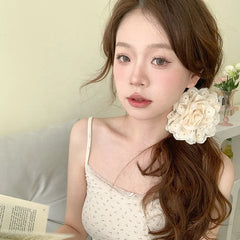 Solid Color Fashion Flower Hair Claw Clips for Girls Chic Trendy Elegant Haarspange for Women Ladies Hair Accessories Graceful