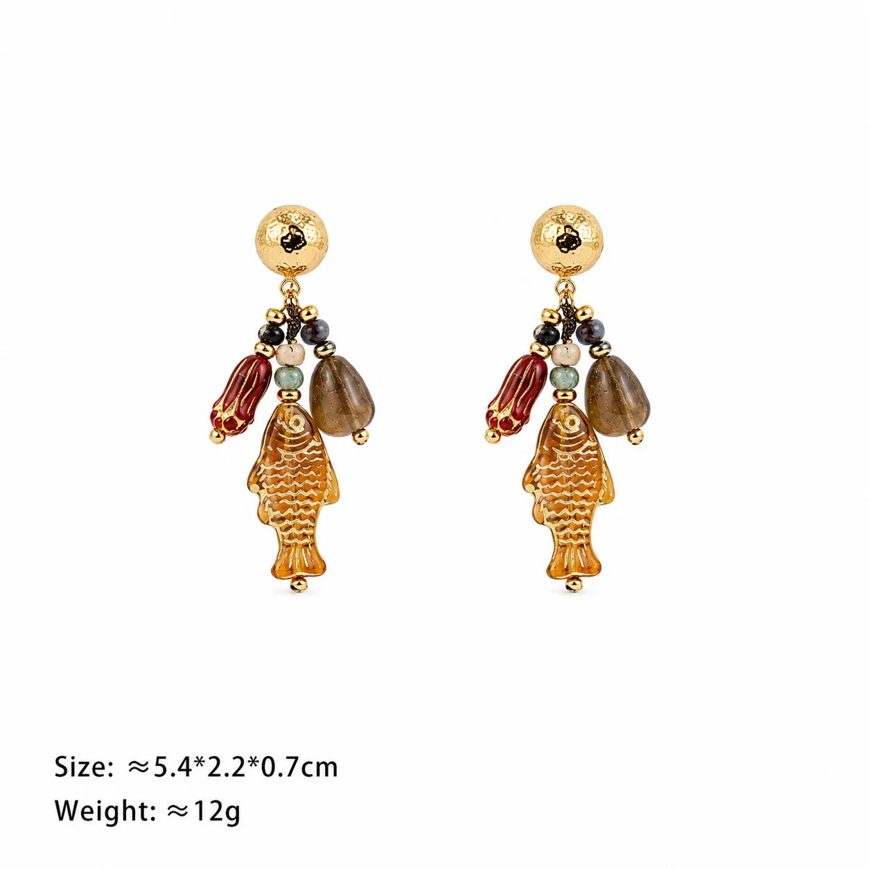 Fashion Czech Beads Natural Stone Beads S925 Silver Boho Drop Earrings for Girls Jewelry for Women Lady Wholesale China Factory