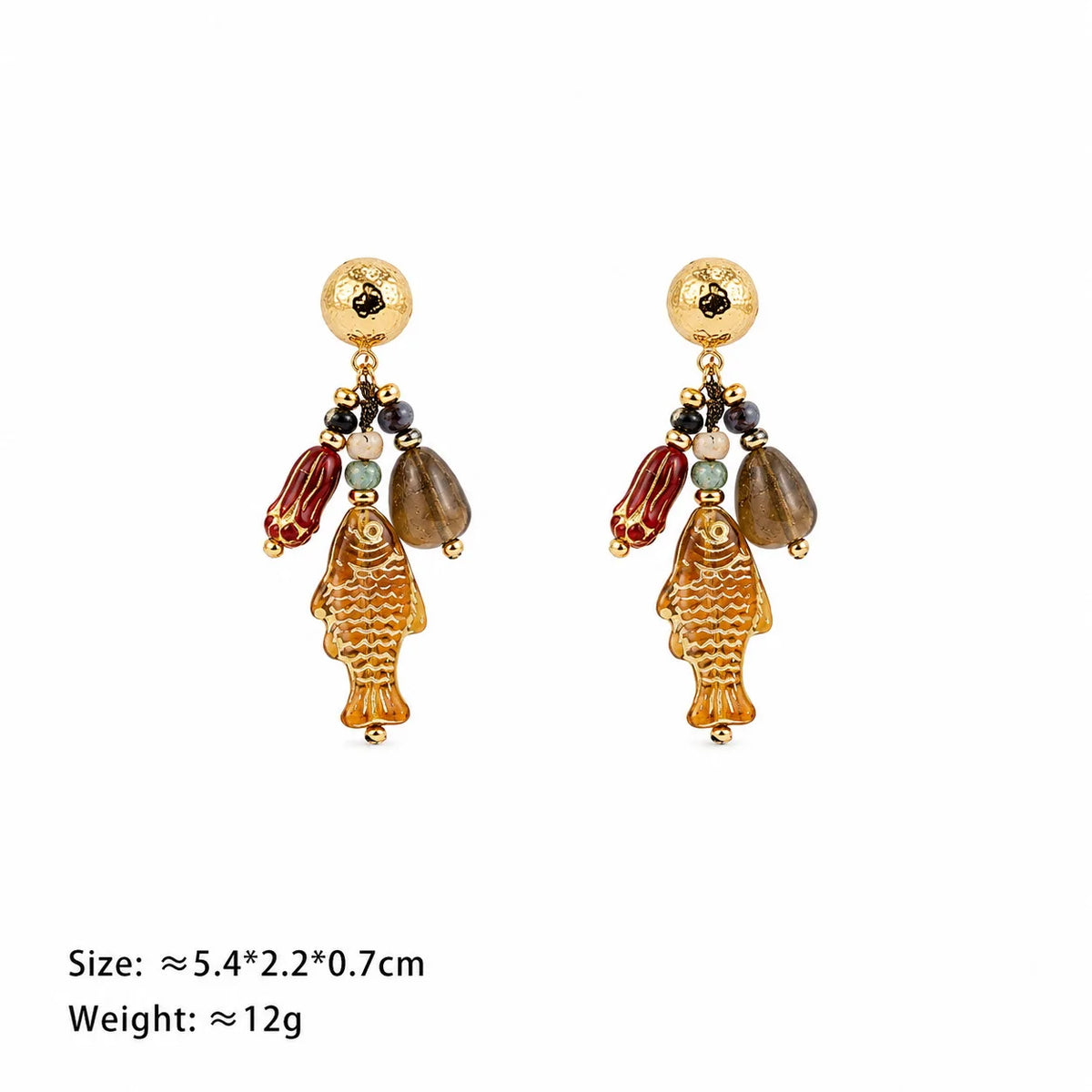 Fashion Czech Beads Natural Stone Beads S925 Silver Boho Drop Earrings for Girls Jewelry for Women Lady Wholesale China Factory