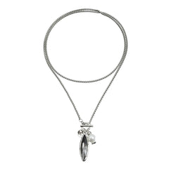 Fashion Imitation Pearl Simple Sweater Chain  Necklaces for Girls Sweet Elegant Jewellry for Women Ladies Accessories Wholesale