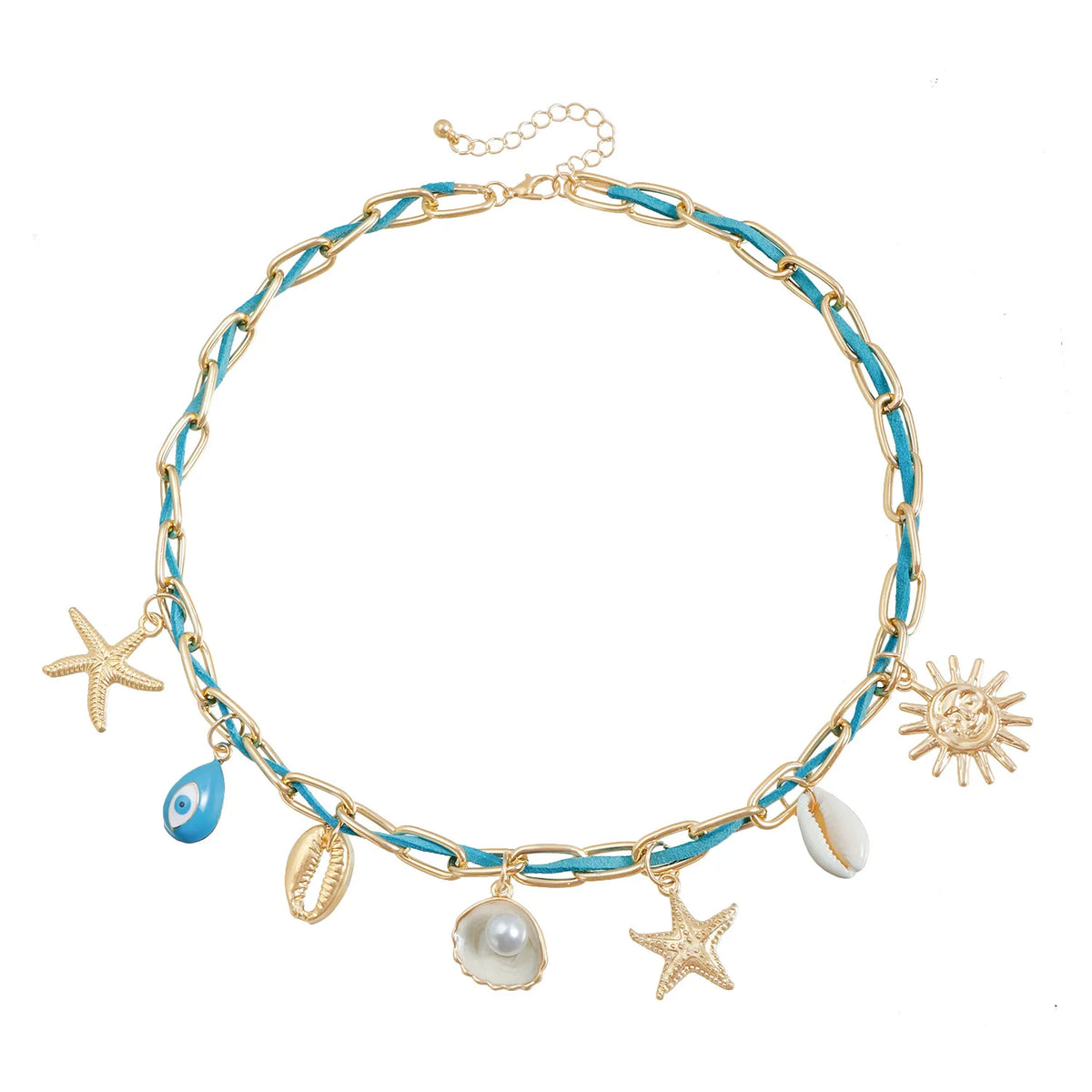 Fashion Sea Ocean Shell Star Necklaces for Girls Sweet Elegant Stylish Glamorous Jewelry for Women Ladies Accessories Wholesale