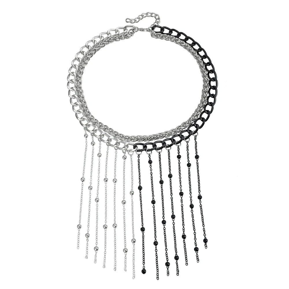 European and American Tassel Spicy Sweet Necklaces for Girls Trendy Stylish Jewelry for Women Ladies Accessories Wholesale