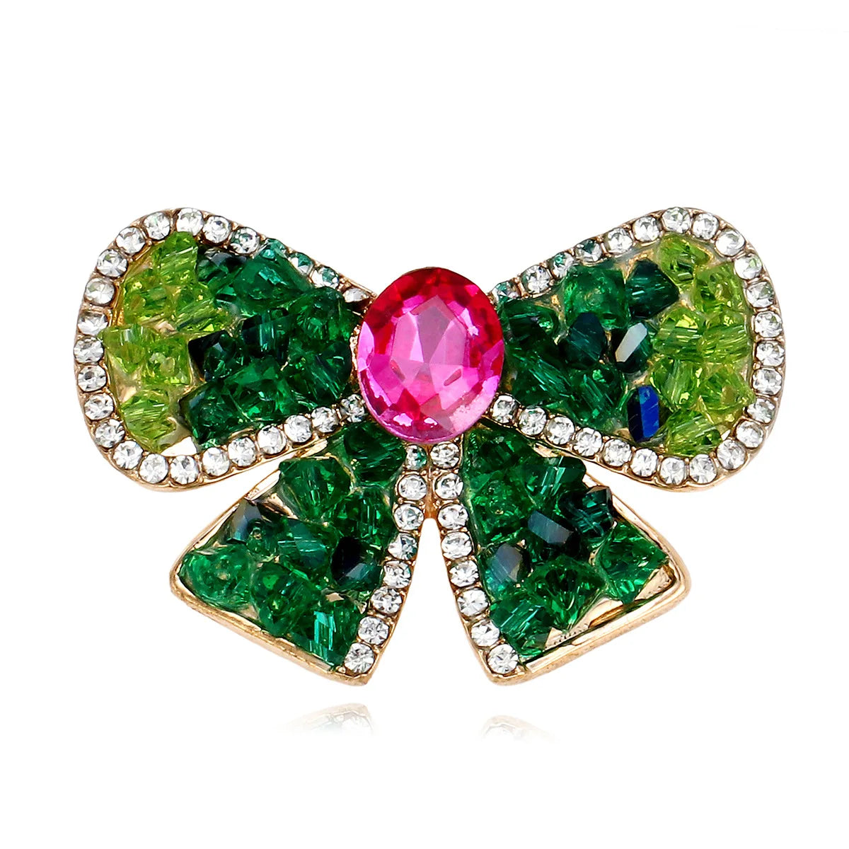 Fashion Glitter Classic Bowknot Sweet Brooches for Girls Trendy Elegant Dainty Pins Jewelry for Women Ladies Accessories Luxury