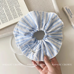 Fashion Adjustable Girls Scrunchies Fabric High Elastic Minimalist Bow Creative Design Hair Ties for Women Office Hair Accessory